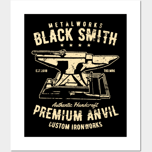 Black Smith Anvil Wall Art by JakeRhodes